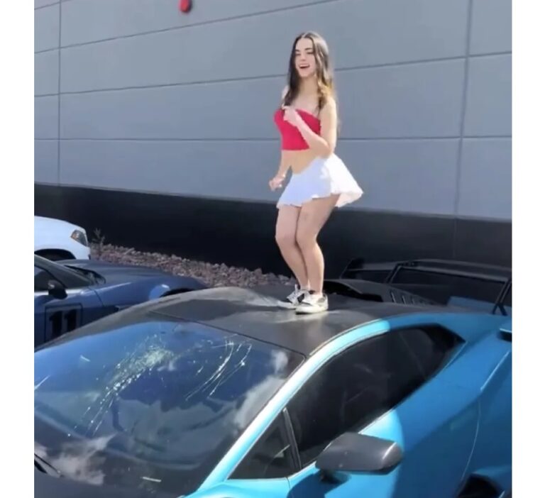 Girl Damages Lamborghini’s Windshield While Dancing On Its Roof, Video ...