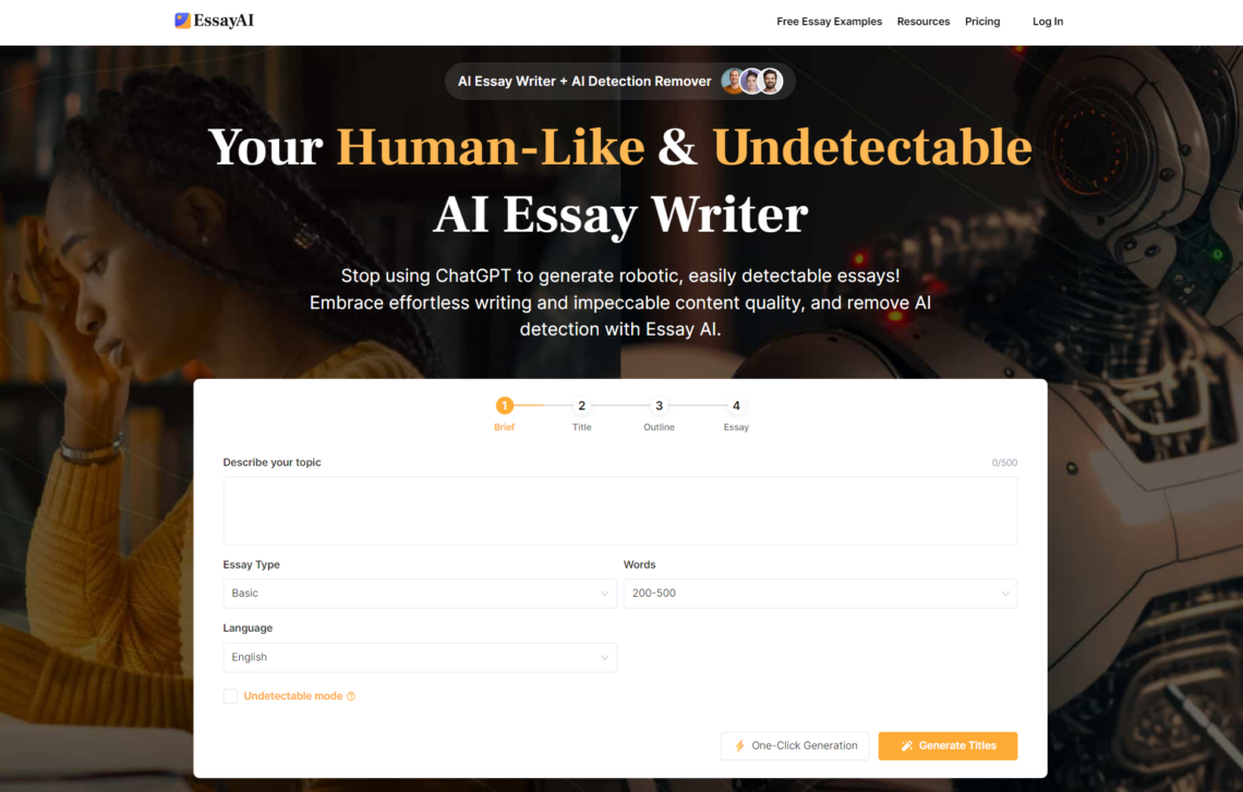 Essayai Review: The Undetectable Ai Essay Writer Mastering The Art Of Academic Success 1 EssayAI Review: The Undetectable AI Essay Writer Mastering the Art of Academic Success