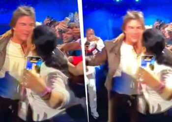 Woman Grabbing & Kissing Tom Cruise Forcibly At Paris Olympics Closing Ceremony Enrages Fans