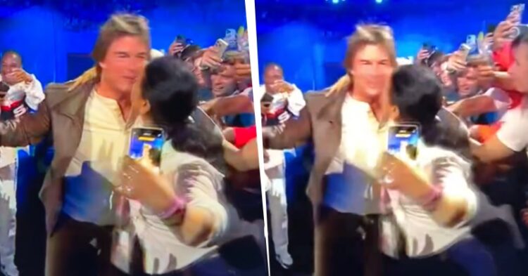 Woman Grabbing &Amp; Kissing Tom Cruise Forcibly At Paris Olympics Closing Ceremony Enrages Fans 1 Woman Grabbing & Kissing Tom Cruise Forcibly At Paris Olympics Closing Ceremony Enrages Fans