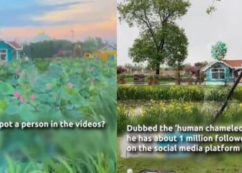 This Chinese Artist Is Famous As Human Chameleon For Creating Masterpieces By Painting His Body