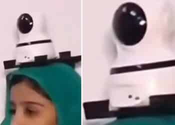 Pakistani Man Installs CCTV Camera On Daughter’s Head To Ensure Her Safety, Video Goes Viral