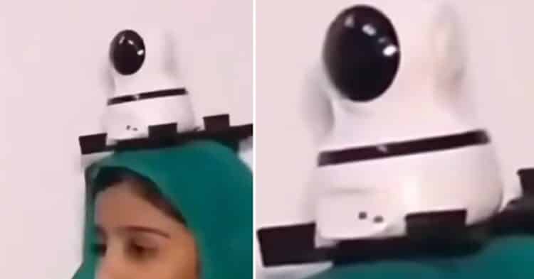 Pakistani Man Installs CCTV Camera On Daughter’s Head To Ensure Her Safety, Video Goes Viral