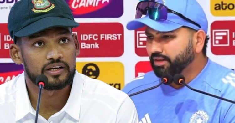 “Maze Lene Do Unko,” Rohit Sharma Reacts As Skipper Shanto Claims “Will Try To Win Both Tests”