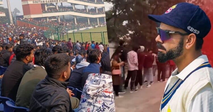 Virat Kohli’s Return In Ranji Trophy Brings Over 15K People To The Stadium, Virat Fever Grips Delhi