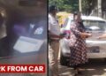 Work On Wheels- Bengaluru Woman Caught Using Laptop While Driving 4 Work On Wheels- Bengaluru Woman Caught Using Laptop While Driving
