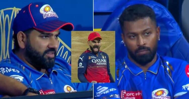 Virat Kohli Celebrated Wildly As Hardik &Amp; Rohit Sat Frustrated, Video Went Viral 1 Virat Kohli Celebrated Wildly As Hardik & Rohit Sat Frustrated, Video Went Viral