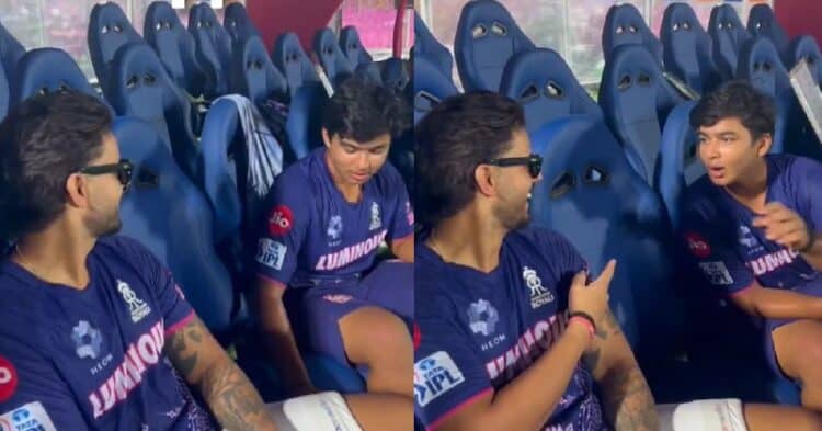 Watch How Vaibhav Suryavanshi Bargains With Nitish Rana For Bat &Amp; Gets What He Wants 1 Watch How Vaibhav Suryavanshi Bargains With Nitish Rana For Bat & Gets What He Wants