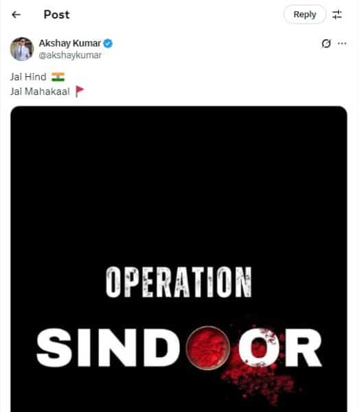 Indian Film Industry Celebrates Success Of Operation Sindoor As India Strikes In Pakistan & POK - RVCJ Media