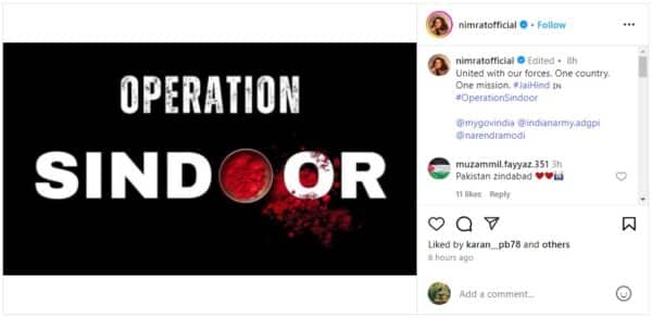 Indian Film Industry Celebrates Success Of Operation Sindoor As India Strikes In Pakistan & POK - RVCJ Media