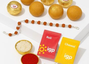 Silver Rakhi with Sweets