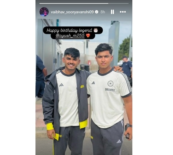 Vaibhav Suryavanshi’s 3-Word Birthday Post For CSK Player Goes Viral - RVCJ Media