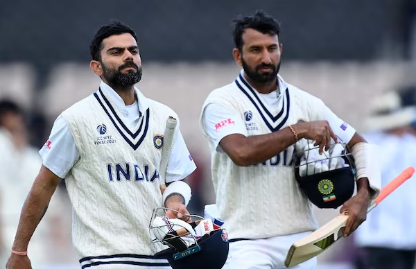 Virat Kohli Wrote A Beautiful Message For Cheteshwar Pujara, “Thanks For Making My Job….” - RVCJ Media