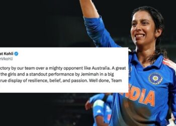 India’s Greatest Chase- Jemimah Rodrigues Breaks Records, Earns Praise From Virat Kohli Himself
