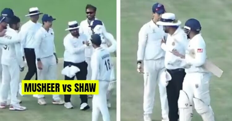 Prithvi Shaw Loses Cool After Fiery Sledge From Ex-Teammate Musheer Khan During Practice Match 1 Varun Chakravarthy Gives Credit To GG & SKY For His Comeback, Speaks On “Mystery Spinner” Tag