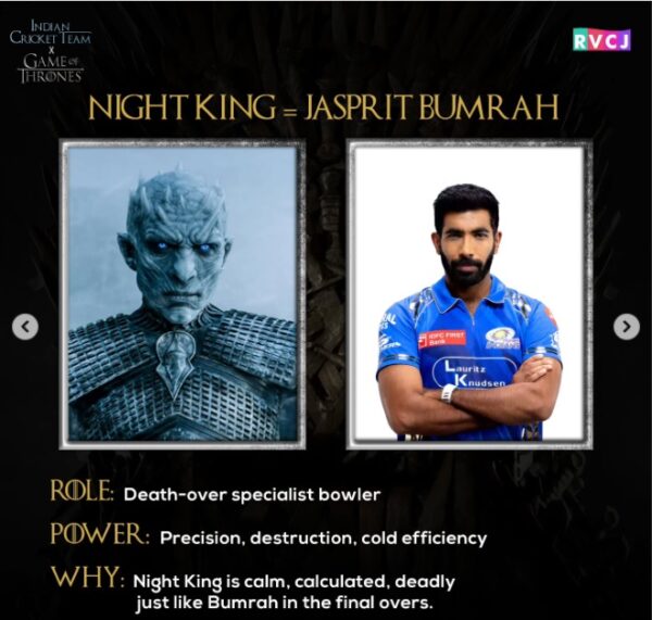 If Westeros Played Cricket— The Ultimate Indian Cricket Team Ft. Game Of Thrones Characters - RVCJ Media