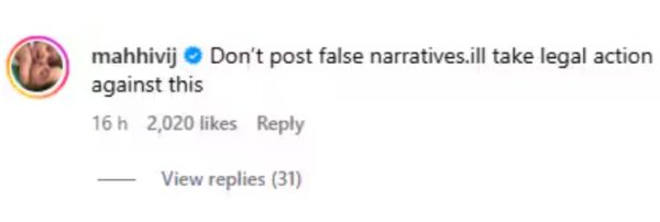 Mahhi Vij Shuts Down Divorce Rumours With Jay Bhanushali, Issues Legal Warning Over False Stories 3 Mahhi Vij Shuts Down Divorce Rumours With Jay Bhanushali, Issues Legal Warning Over False Stories - RVCJ Media