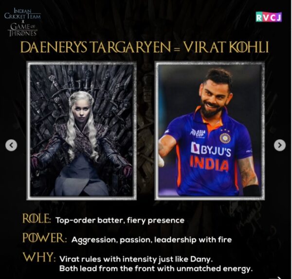 If Westeros Played Cricket— The Ultimate Indian Cricket Team Ft. Game Of Thrones Characters - RVCJ Media