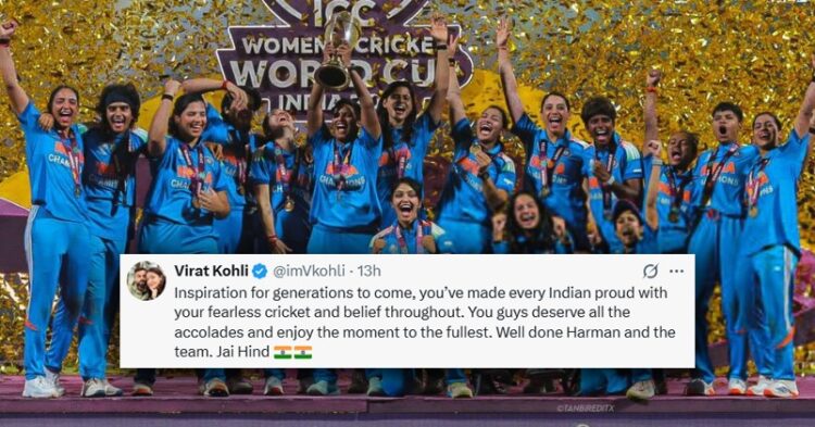 Pm Modi To Virat Kohli, This Is How Celebs Reacted To India Women Team’s First Ever World Cup Win 1 Guess The Prize Money India Cricket Team Got For Winning ICC Women’s World Cup 2025