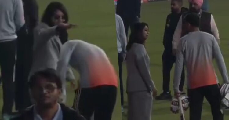 Jitesh Sharma Bowed Down To Touch Harleen Deol’s Feet, Their Funny Interaction Goes Viral 1 IPL Matches Likely To Continue At Chinnaswamy Stadium After Government Clearance But….