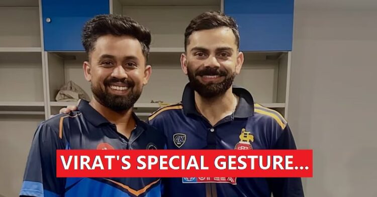 Virat Kohli’s Special Gesture After VHT Dismissal Leaves Gujarat Bowler Emotional