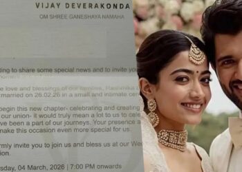 Vijay Deverakonda–Rashmika Mandanna’s Wedding Invite Goes Viral, Date & Venue Revealed?