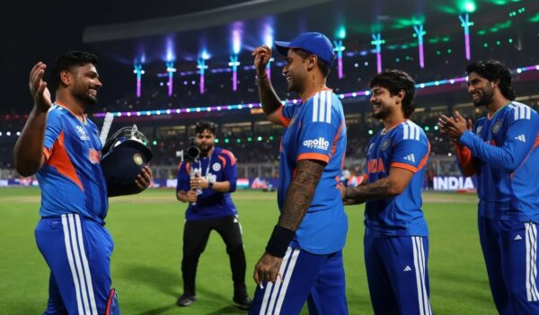 Sanju Samson Helps Team India Pull Off Record Chase To Storm Into T20 WC 2026 Semi-Final 10 Sanju Samson Helps Team India Pull Off Record Chase To Storm Into T20 WC 2026 Semi-Final - RVCJ Media
