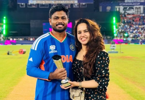 Sanju Samson Shares Heartfelt Message For Wife Charulatha After T20 World Cup 2026 Glory - RVCJ Media
