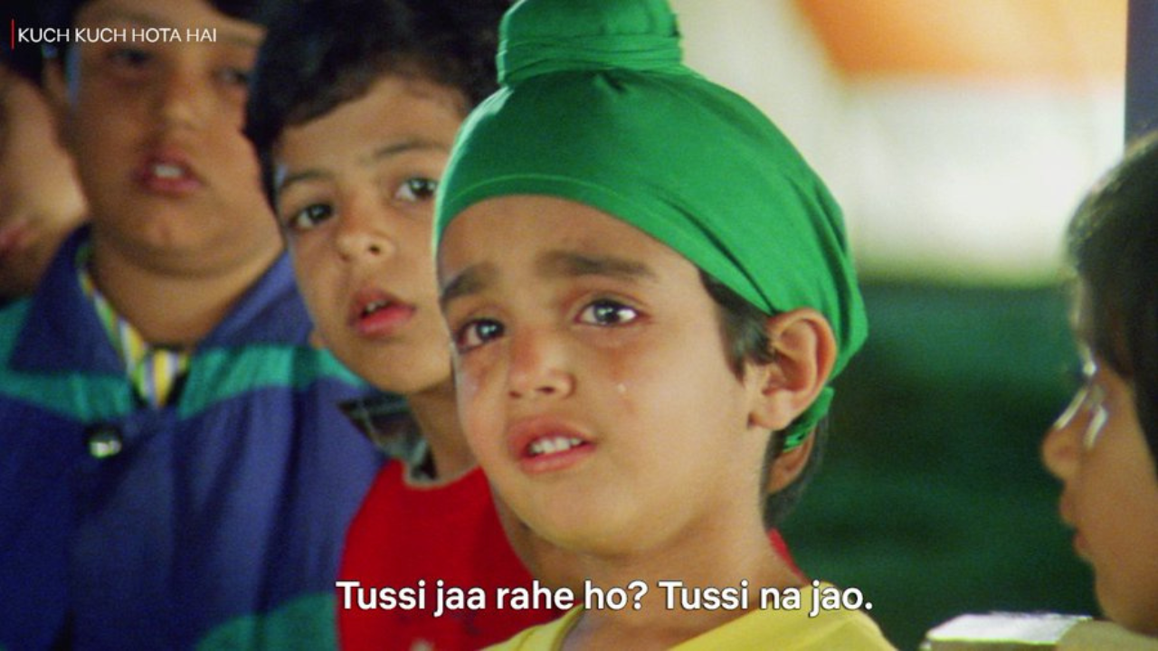 15 Bollywood Dialogues That Accidentally Became Meme Templates 30 Tusi Jaa Rahe Ho_ Tusi Na Jao - Kuch Kuch Hota Hai (1998)