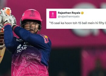 RR’s “15 Saal Ka Hoon” Tweet For Vaibhav Sooryavanshi Goes Viral After His 78-Run Knock Vs RCB