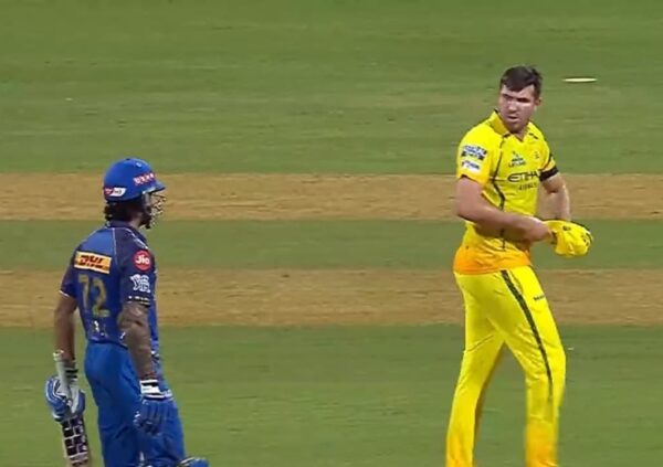 “I Can’t See….,” Tilak Varma Vs Jamie Overton During MI-CSK Clash Leaves Fans Divided - RVCJ Media