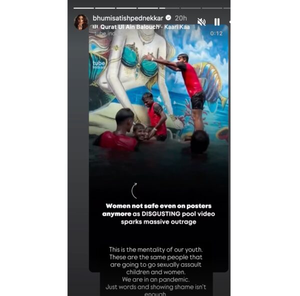 Bhumi Pednekar Reacts To Disturbing Viral Obscene Video, Says We Are In A Pandemic 3 Bhumi Pednekar Reacts To Disturbing Viral Obscene Video, Says We Are In A Pandemic - RVCJ Media
