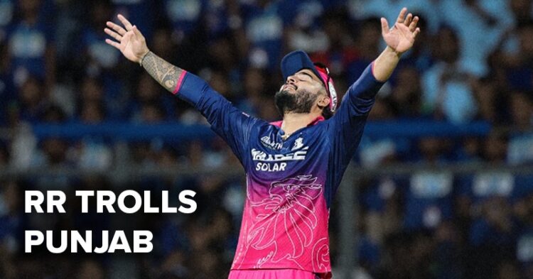 Rajasthan Royals Trolls Punjab Kings After Knocking Them Out Of IPL 2026 Playoff Race