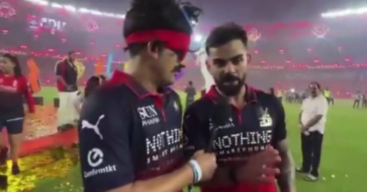 Virat Kohli Mocked Gt With “Trophy Aava De, Home Jaava De” Remark After Rcb’s Historic Ipl Win 1 Virat Kohli Mocked GT With “Trophy Aava De, Home Jaava De” Remark After RCB’s Historic IPL Win - RVCJ Media
