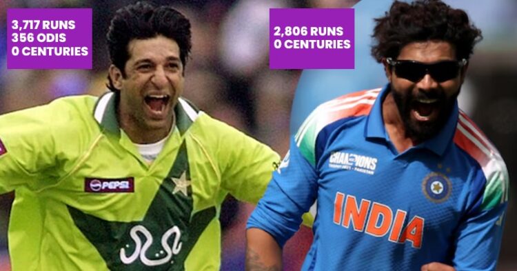 From Wasim Akram To Ravindra Jadeja, 5 Cricketers With Most Odi Runs Without A Century 1 From Wasim Akram To Ravindra Jadeja, 5 Cricketers With Most ODI Runs Without A Century