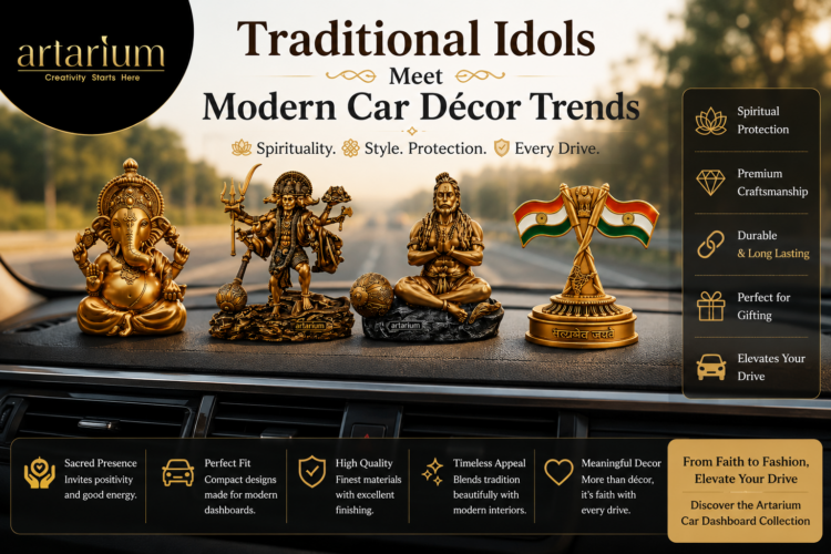Traditional Idols Meet Modern Car Décor Trends