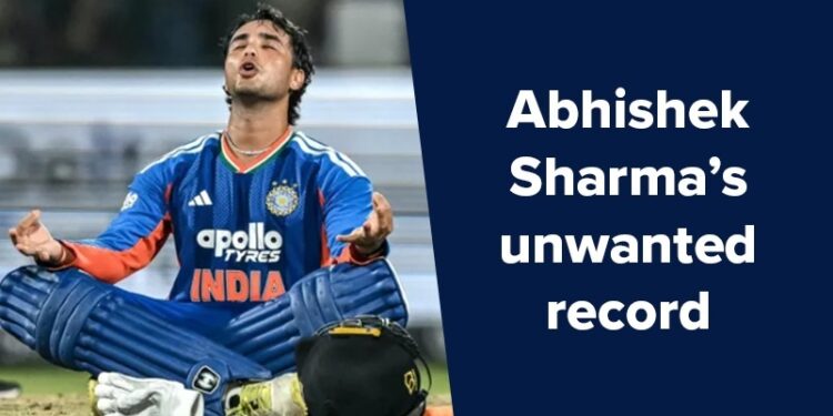 Abhishek Sharma Registers An Unwanted T20 Record As He Becomes The First Batter To….