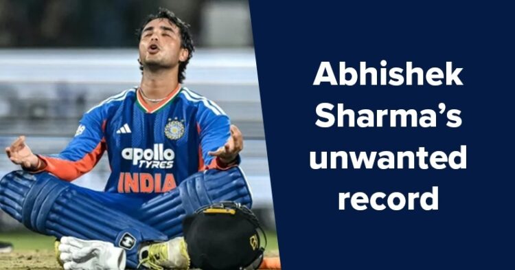Abhishek Sharma Registers An Unwanted T20 Record As He Becomes The First Batter To…. 1 Abhishek Sharma Registers An Unwanted T20 Record As He Becomes The First Batter To….