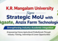K.r. Mangalam University Signs Strategic Mou With Agaate, Anzix Farm Technologies To Strengthen Industry-Academia Integration 5 K.R. Mangalam University Signs Strategic MoU with Agaate, Anzix Farm Technologies to Strengthen Industry-Academia Integration