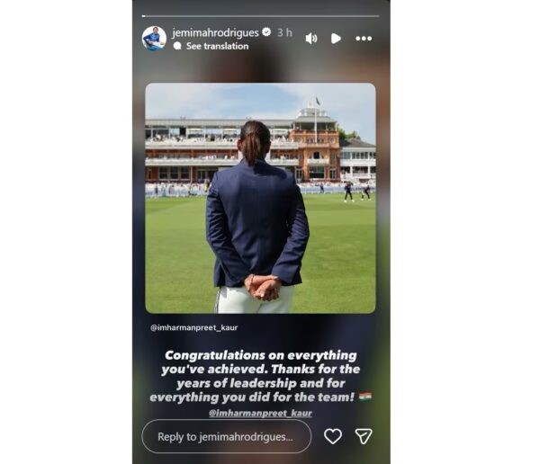 Harmanpreet Kaur Steps Down, Smriti Mandhana’s Emotional Message Wins Hearts - RVCJ Media