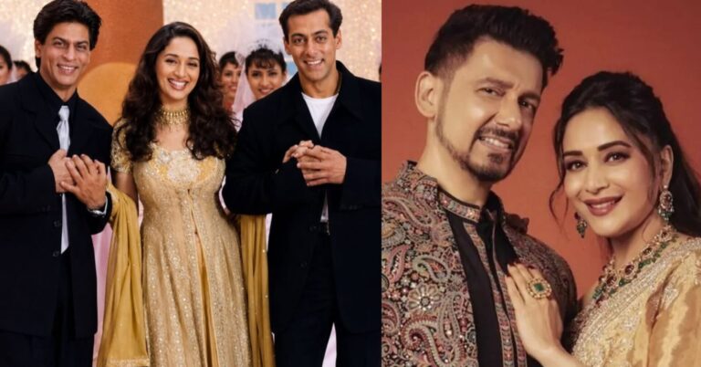 Here Is Why Madhuri Dixit’s Husband Could Not Recognise Shah Rukh & Salman At Reception